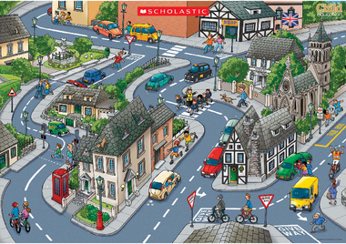 Road safety poster – Primary KS1 teaching resource - Scholastic