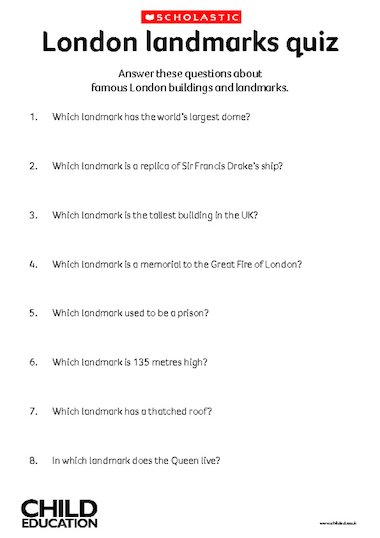 London landmarks quiz – FREE Primary KS1 & KS2 teaching resource - Scholastic