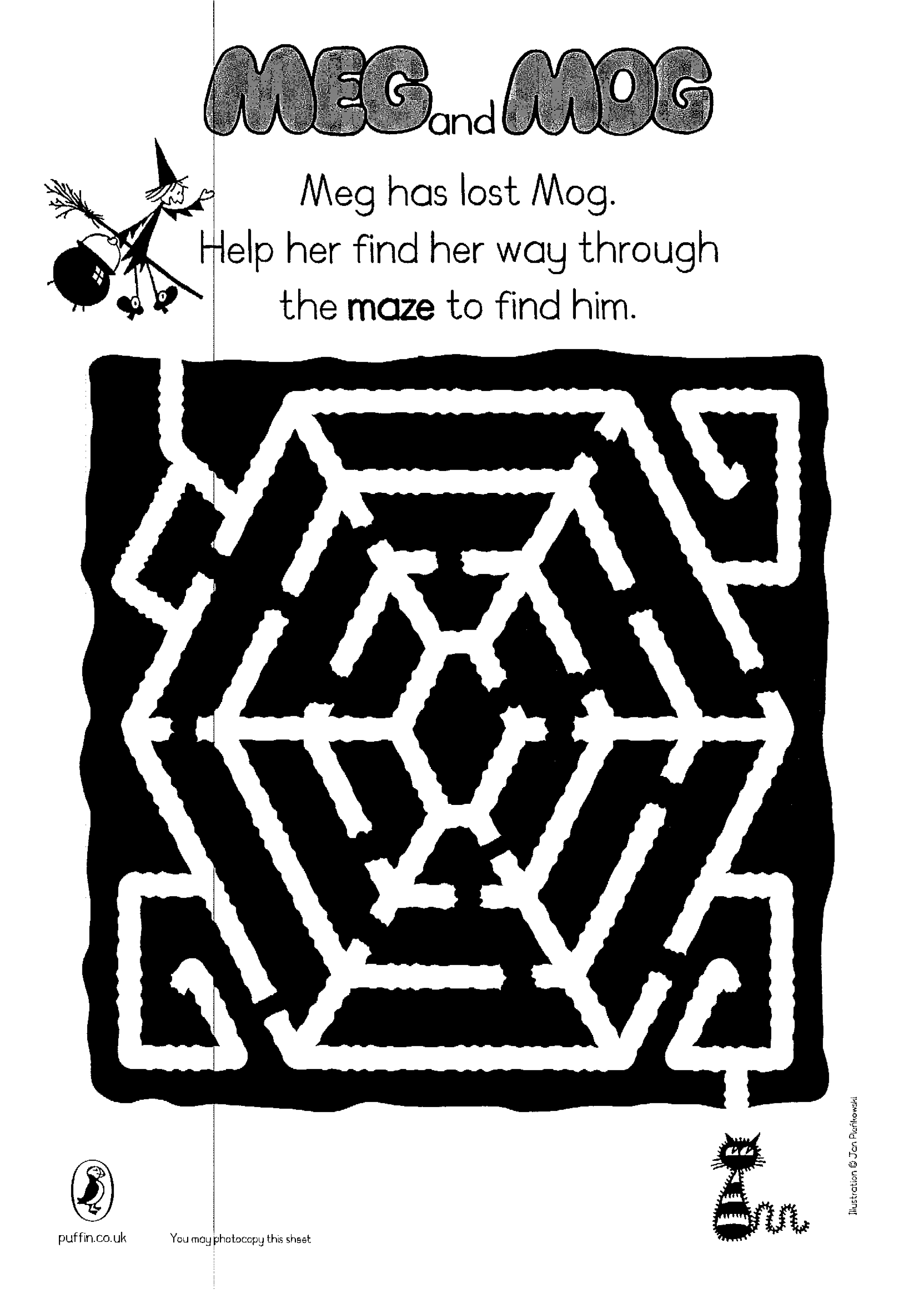 Meg And Mog Maze Scholastic Kids Club