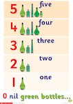 Five green bottles - poster