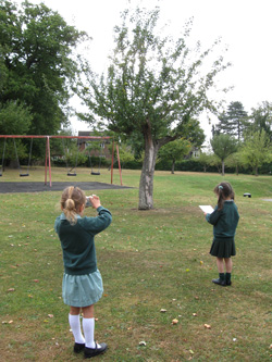 Schoolchildren outdoors Schoolchildren outdoors