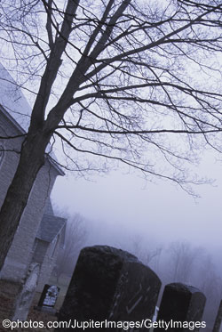 Misty graveyard Misty graveyard