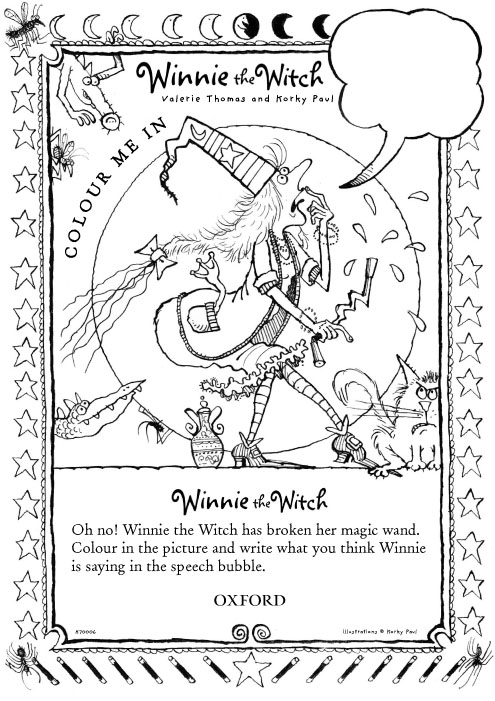 Download Winnie the Witch Colouring - Scholastic Kids' Club