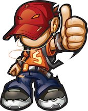 Funky kid illustration Funky kid illustration