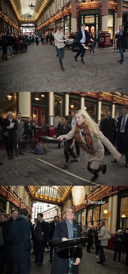 News Article: Leadenhall Market Pancake Race