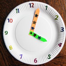 Paper Plate Clock Paper Plate Clock