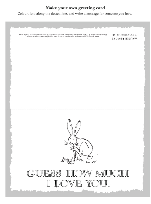 Guess How Much I Love You Greetings Card - Scholastic Kids ...