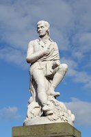 Statue of Robert Burns in Dumfries