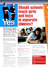 Essay: should girls and boys be in separate classes 
