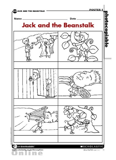 Jack and the Beanstalk scenes – Primary KS1 teaching 