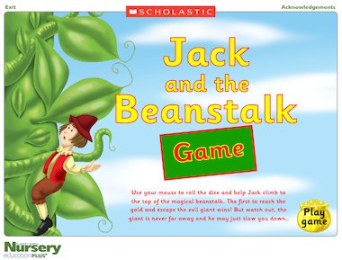 Jack and the Beanstalk game – Early Years teaching resource - Scholastic