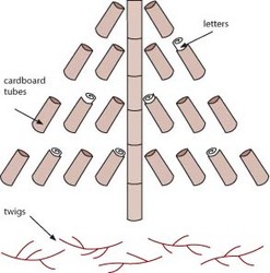 Letter Tree Illustration Letter Tree Illustration