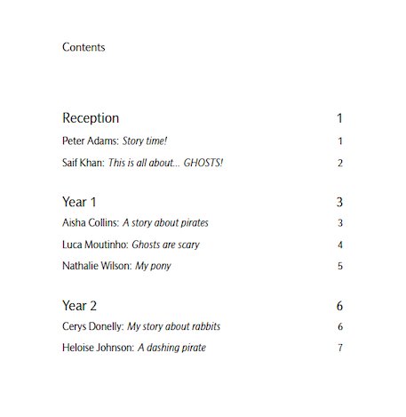 Chapter ordering by Class Chapter ordering by Class