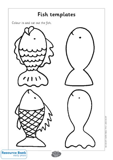 Fish templates – Early Years teaching resource - Scholastic
