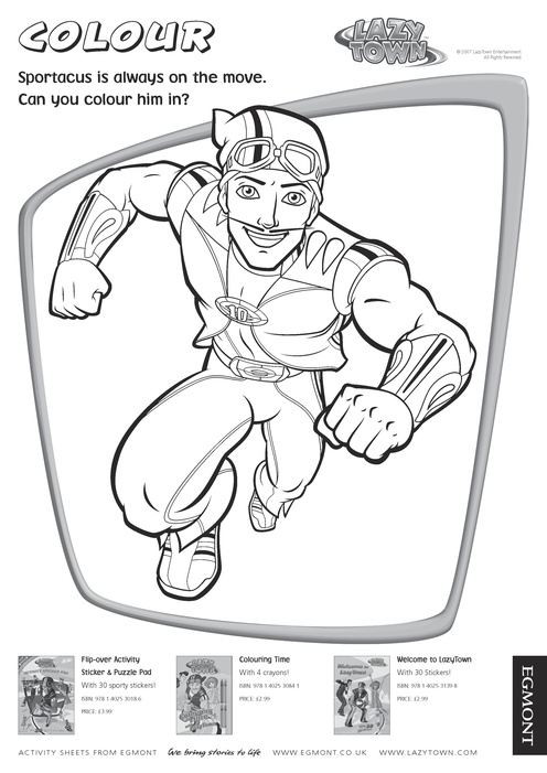 lazy town coloring pages games kids - photo #25