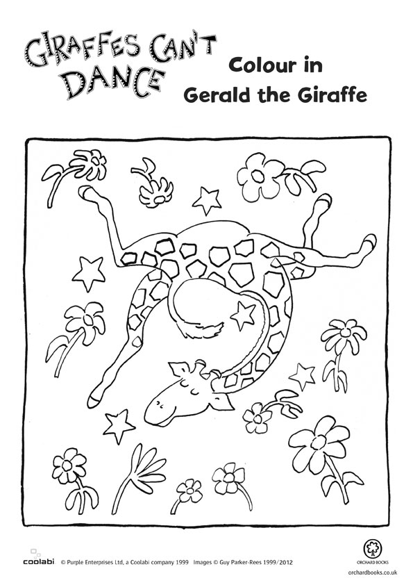 Giraffes Can’t Dance colouring - Scholastic Kids' Club