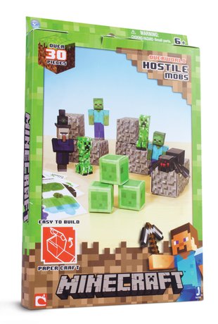 Minecraft: Hostile Mobs Paper Craft Kit - Scholastic Kids' Club