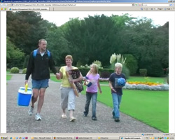 Family in a park Family in a park