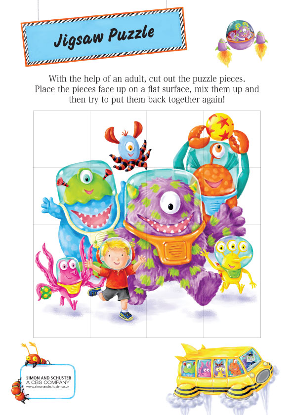 Welcome to Alien School jigsaw puzzle - Scholastic Kids' Club