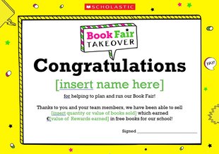 Book Fair Takeover Resources After your Fair Scholastic Book Fairs