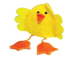 Easter chick egg cosy
