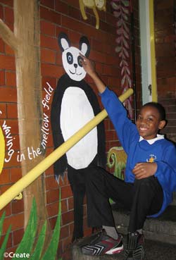 Child showing display